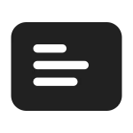 Slide Text SVG Icon